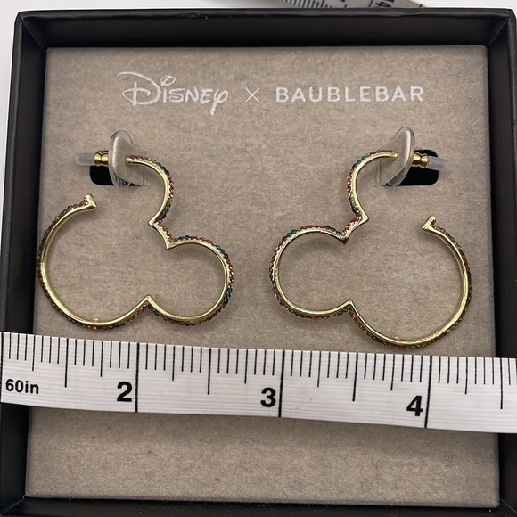 Disney BAUBLEBAR MICKEY MOUSE pierced MULTI COLOR EARRINGS BRAND NEW - Picture 6 of 6